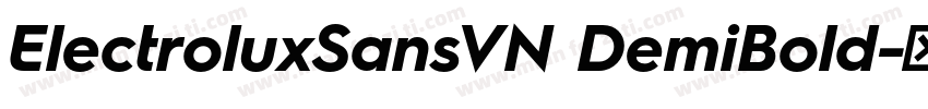 ElectroluxSansVN DemiBold字体转换